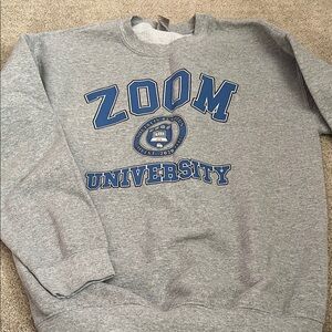 Gray Zoom University Sweater